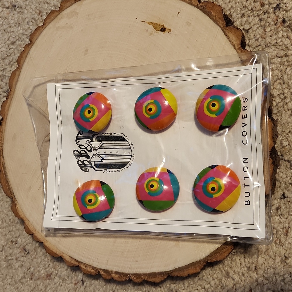 BB&T Multi-colored Set of 6 Button Covers
